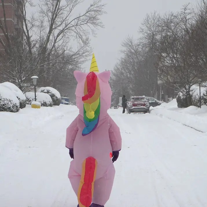 Jenn en costume
